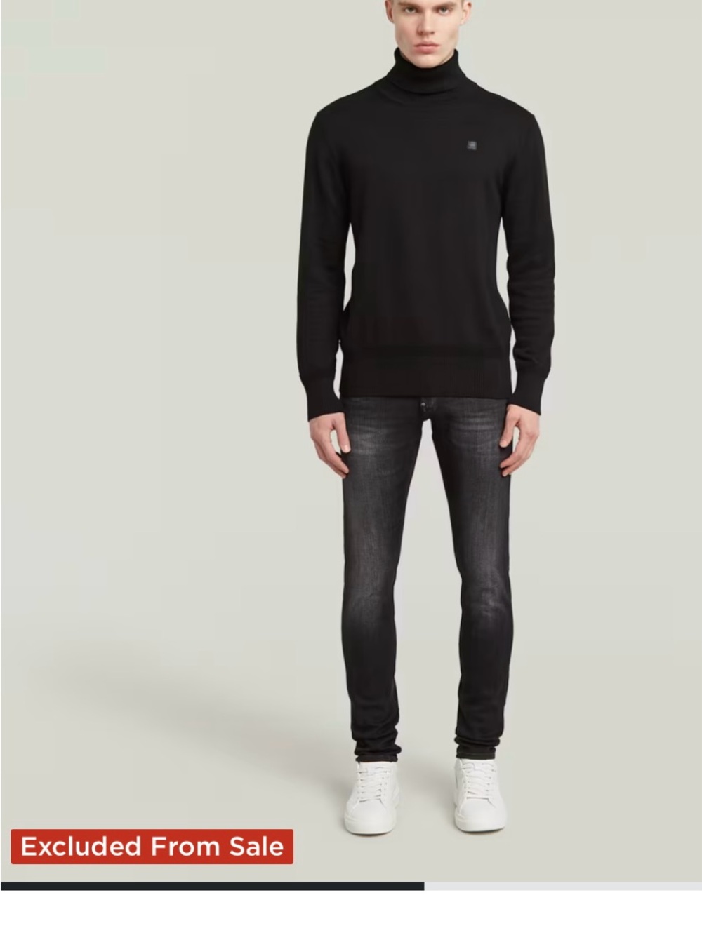 G-Star Men's Skinny Jeans in Washed Black
